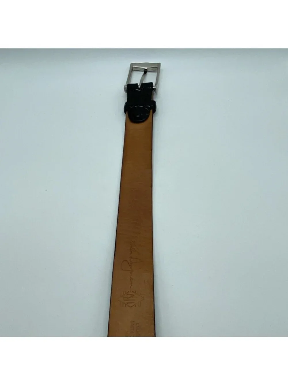 Martin Dingman Louisiana Alligator Belt Black Size 38 Handmade USA Style 1362